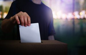 Man Voting