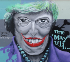 Theresa May Grafitti