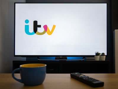 ITV Logo on TV Screen