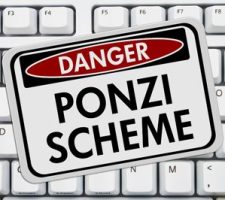 Danger Ponzi Scheme Sign