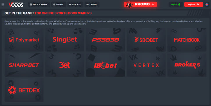 Vodds bookmakers